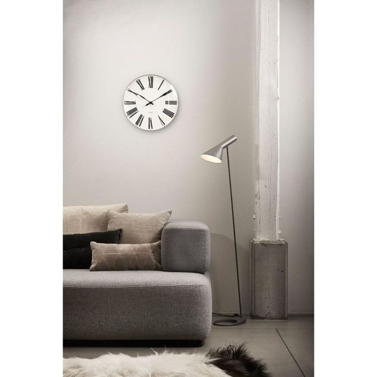 Arne Jacobsen Clocks Roman Wall Clock ø16cm (White/Black) - Panache (Koksijde)