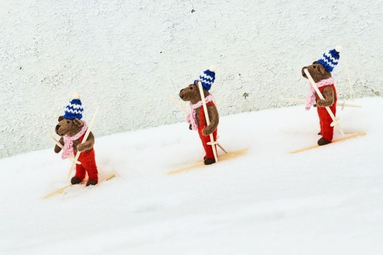 Aveva Design Hanging Skiing Bear (Multi) - Panache (Koksijde)