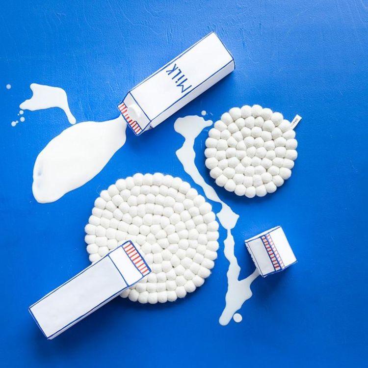 Aveva Design Potonderlegger rond 17cm (Snow white) - Panache (Koksijde)