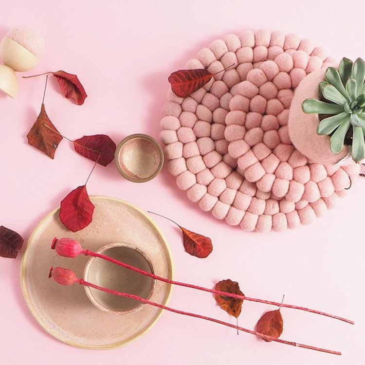 Aveva Design Potonderlegger rond 25cm (Pink) - Panache (Koksijde)