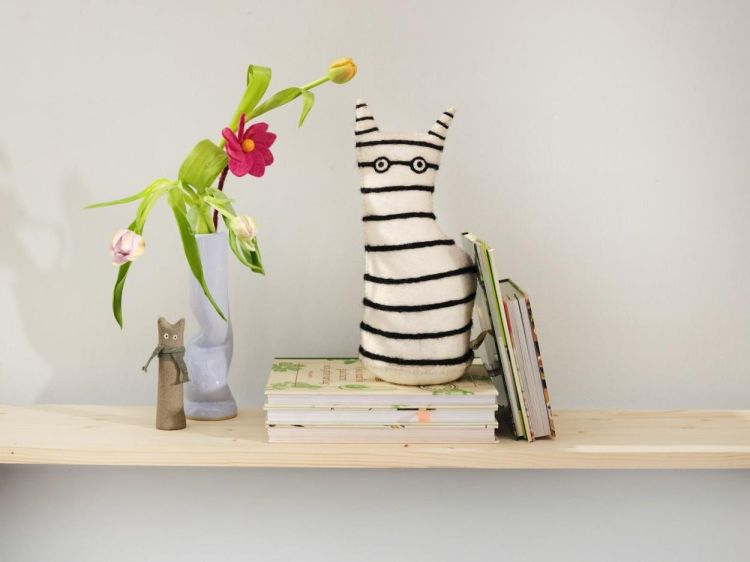 Aveva Design The Curious Door stop/ bookend (Black & White) - Panache (Koksijde)