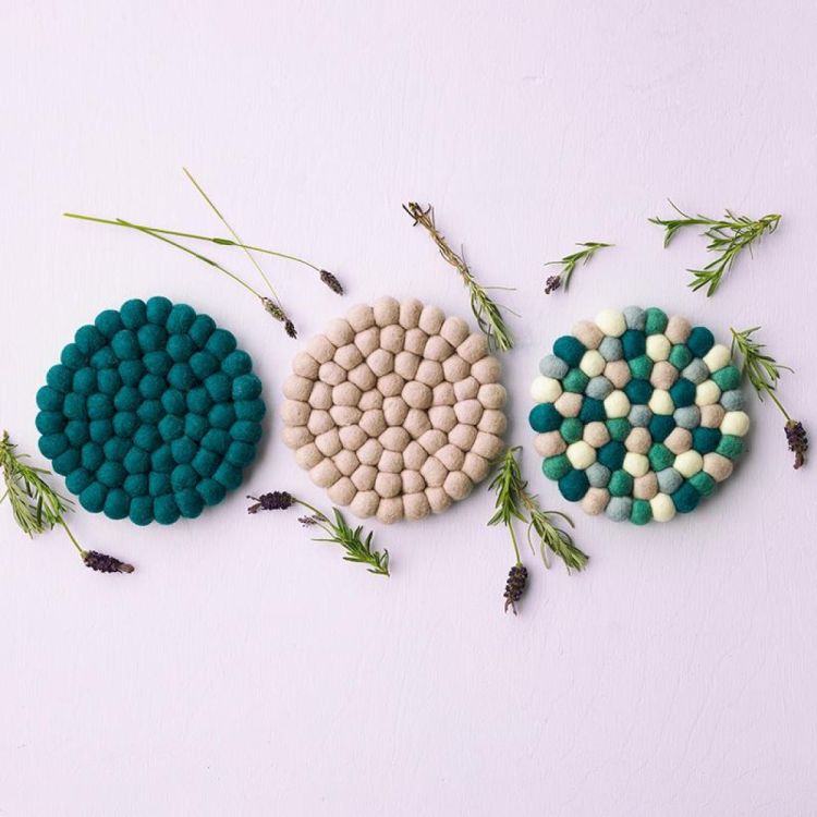 Aveva Design Potonderlegger rond 17cm (Petrol) - Panache (Koksijde)