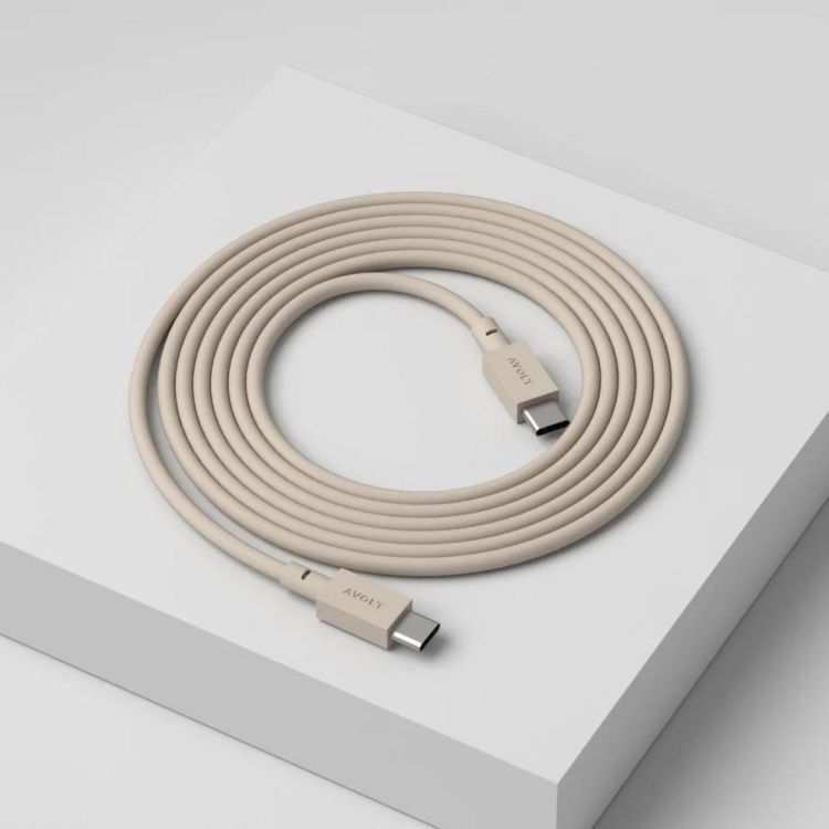 AVOLT Cable 1 USB-C to USB-C 2m Nomad Sand (Nomad Sand) - Panache (Koksijde)