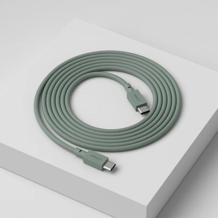 AVOLT Cable 1 USB-C to USB-C 2m Oak Green (Oak Green) - Panache (Koksijde)