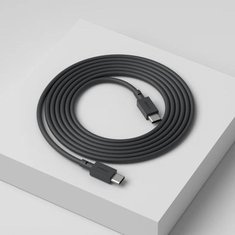 AVOLT Cable 1 USB-C to USB-C 2m Stockholm Black (Black) - Panache (Koksijde)