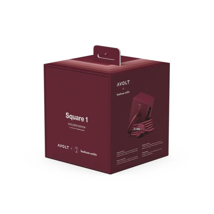 AVOLT Square 1 USB-C 1,8m BAUHAUS Mulberry Red (Mulberry Red) - Panache (Koksijde)