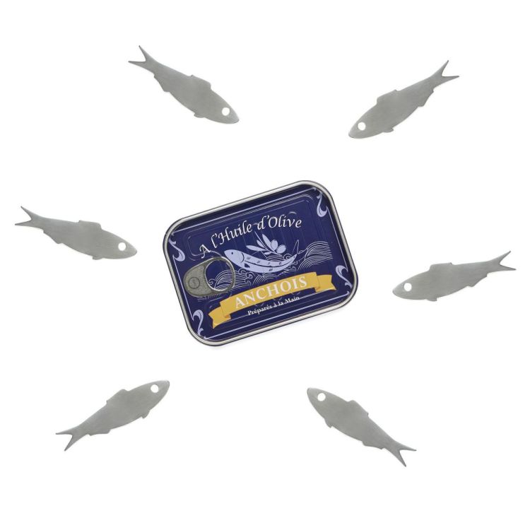 Balvi 6 apero-prikkers Anchois (Blauw) - Panache (Koksijde)