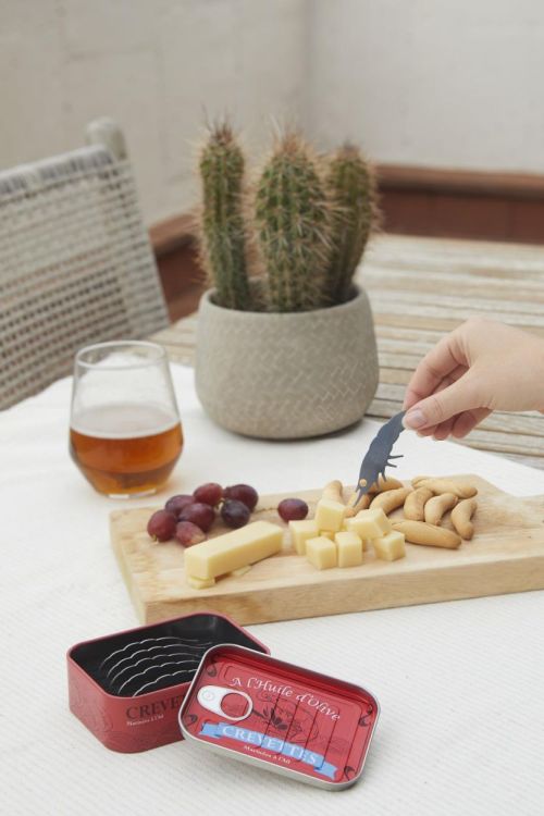 Balvi 6 piques apéro Crevettes (Rood) - Panache (Koksijde)