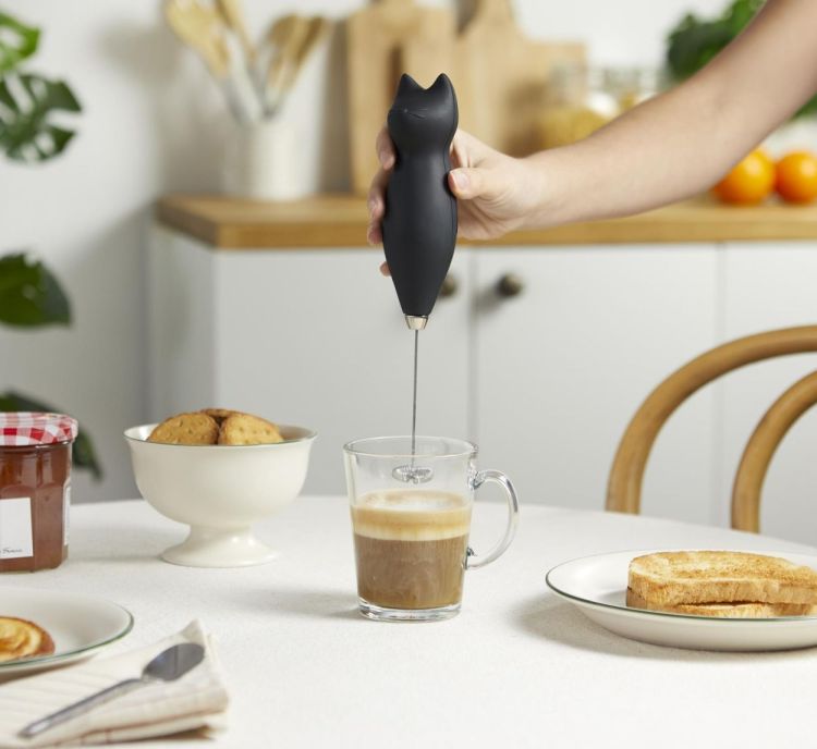 Balvi Mousseur à lait électrique Chat (Zwart) - Panache (Koksijde)