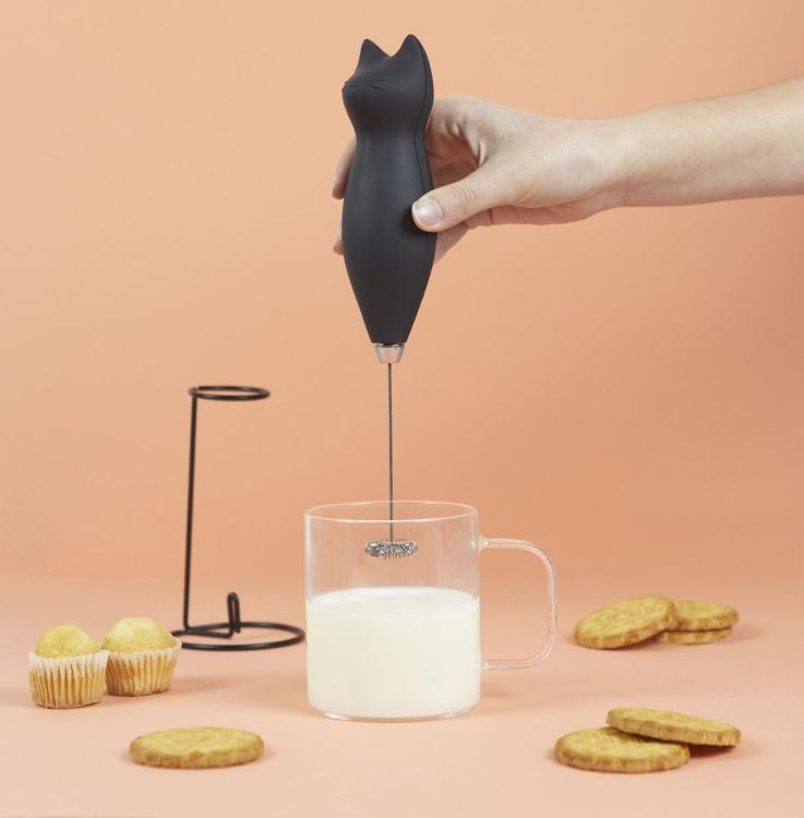 Balvi Mousseur à lait électrique Chat (Zwart) - Panache (Koksijde)