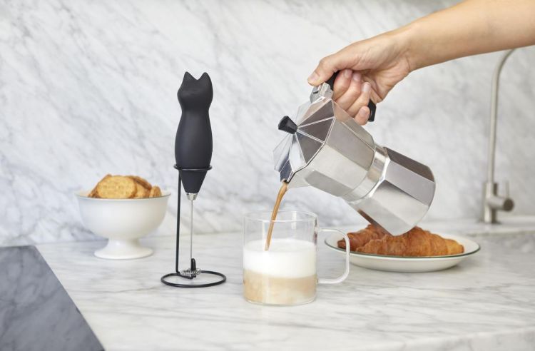 Balvi Mousseur à lait électrique Chat (Zwart) - Panache (Koksijde)