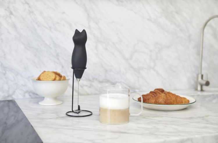 Balvi Mousseur à lait électrique Chat (Zwart) - Panache (Koksijde)