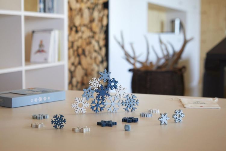 Balvi Stapelspel Snowflakes hout (Blauw) - Panache (Koksijde)
