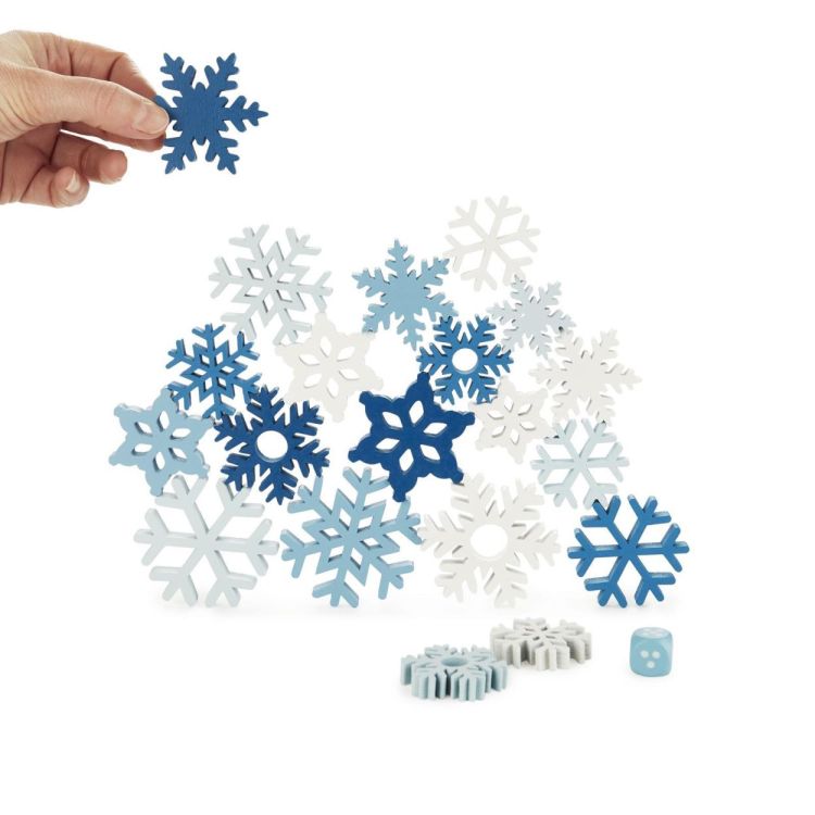 Balvi Stapelspel Snowflakes hout (Blauw) - Panache (Koksijde)