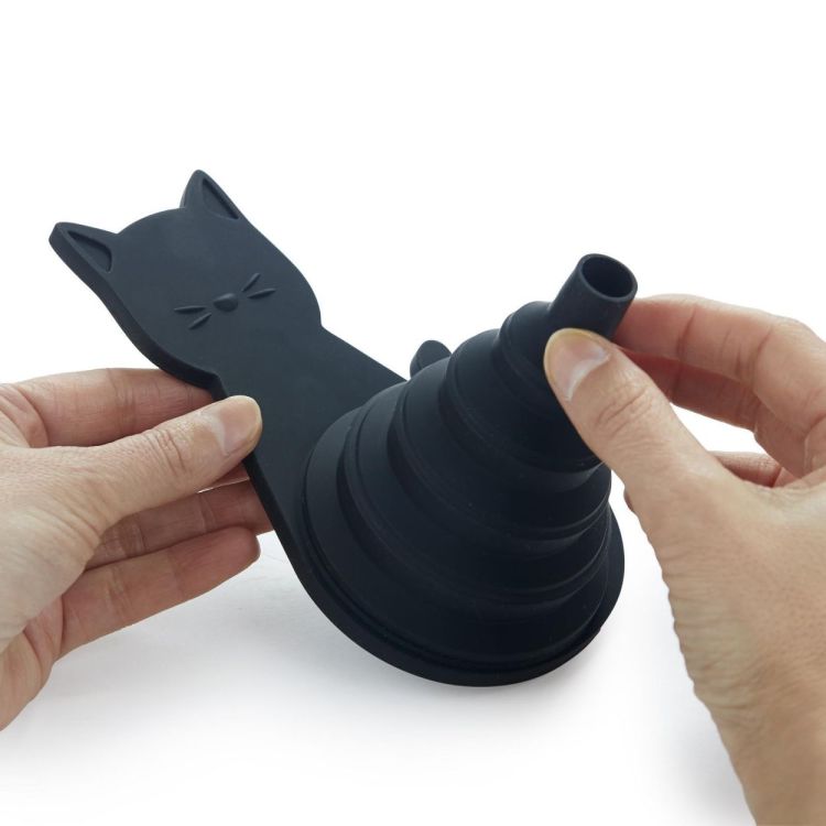 Balvi Entonnoir pliable Chat (Zwart) - Panache (Koksijde)