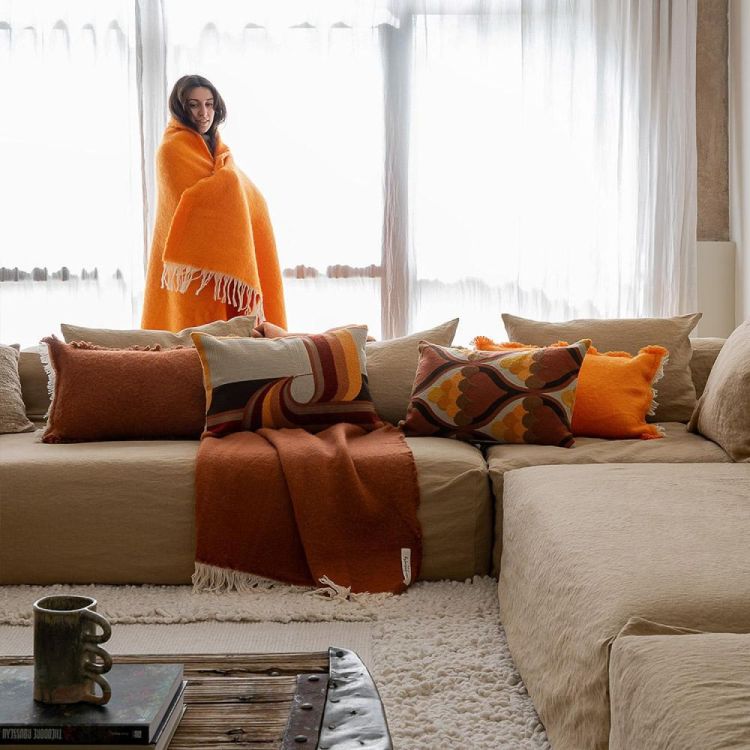 Bed and Philosophy Kussen Cosmo Muscade 40x60cm + vulling (Muscade) - Panache (Koksijde)