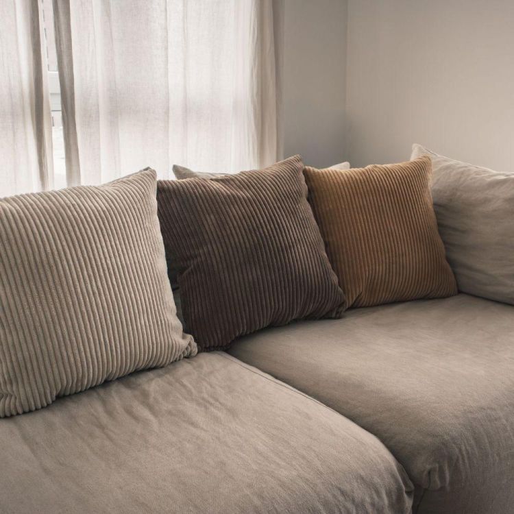 Bed and Philosophy Kussen Loom Ivory 50x50cm + vulling (Ivory) - Panache (Koksijde)