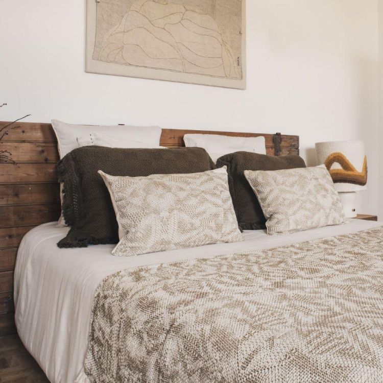 Bed and Philosophy Coussin Vesuve 40x60cm + garniture (Havane) - Panache (Koksijde)