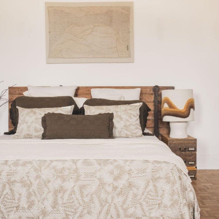 Bed and Philosophy Coussin Vesuve 40x60cm + garniture (Havane) - Panache (Koksijde)