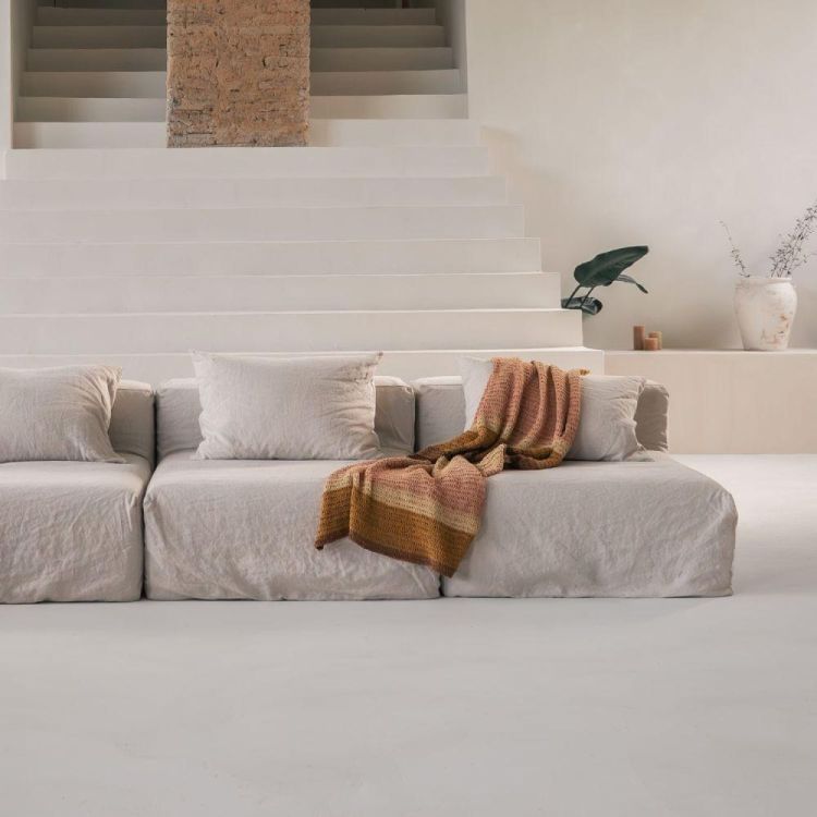 Bed and Philosophy Plaid Cute Rainbow 100x200cm crocheté (Rainbow) - Panache (Koksijde)