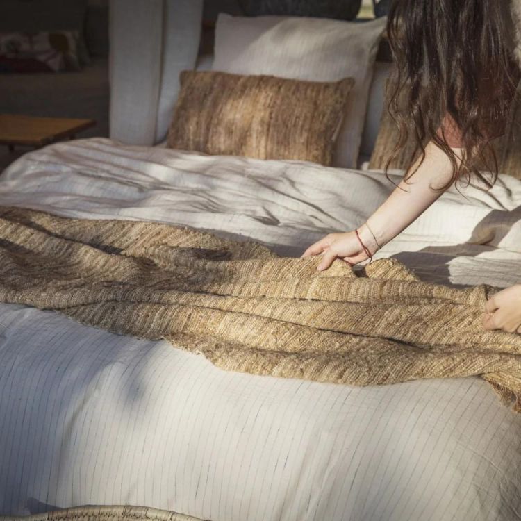 Bed and Philosophy Plaid Garance 106x200cm (Miel) - Panache (Koksijde)