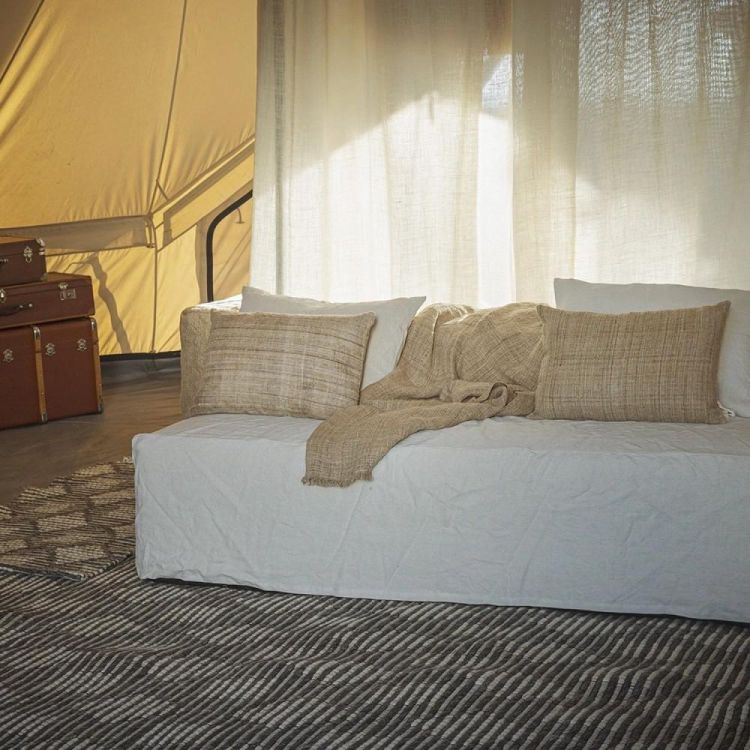 Bed and Philosophy Plaid Garance 106x200cm (Miel) - Panache (Koksijde)