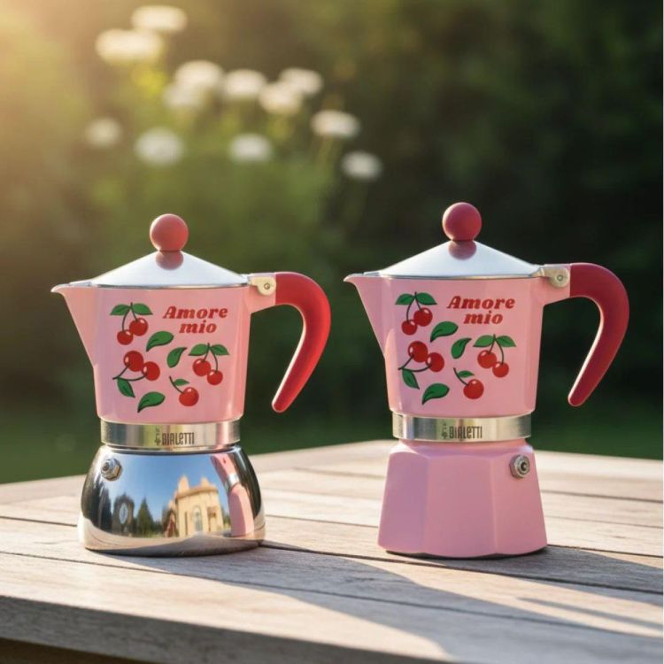 Bialetti Bialetti Amore Mio moka express 4-tassen inductie (Roze) - Panache (Koksijde)