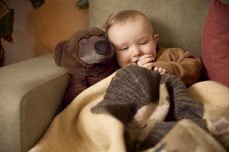 Biederlack Babydeken met knuffel Bruno (Bruin) - Panache (Koksijde)