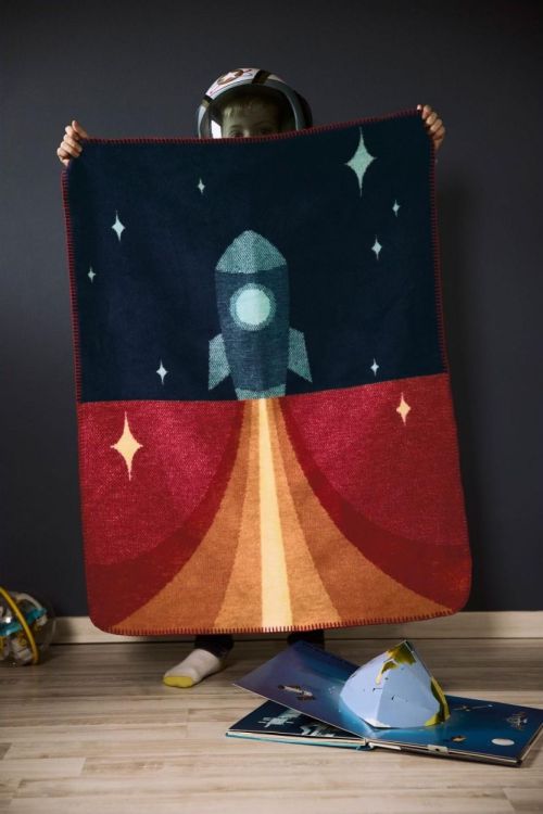 Biederlack Kinderdeken Little Rocket 75x100cm (Multi) - Panache (Koksijde)