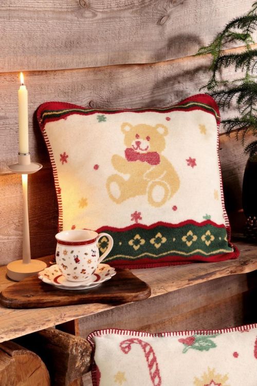 Biederlack Coussin Villeroy & Boch Toy's Delight Teddy 50x50cm + garnissage (Toy's Delight) - Panache (Koksijde)