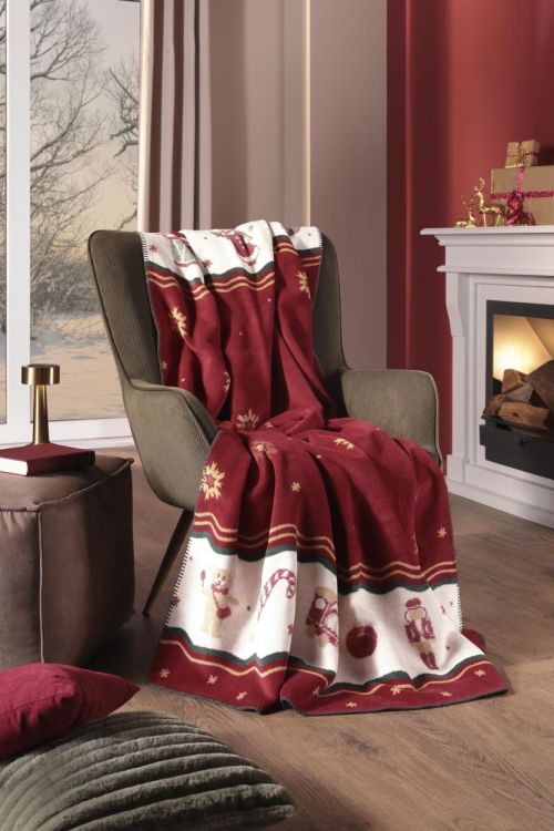 Biederlack Plaid Villeroy & Boch Toy's Delight ruby 150x200cm (Toy's Delight) - Panache (Koksijde)