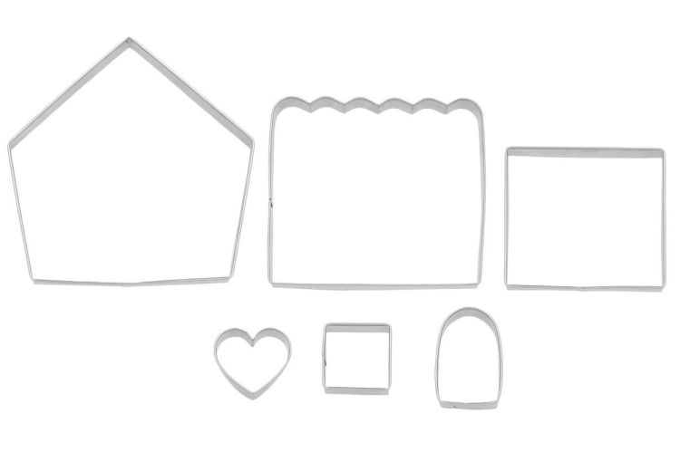 Birkmann Set de 6 emporte-pièces Maison de Noël (Inox) - Panache (Koksijde)