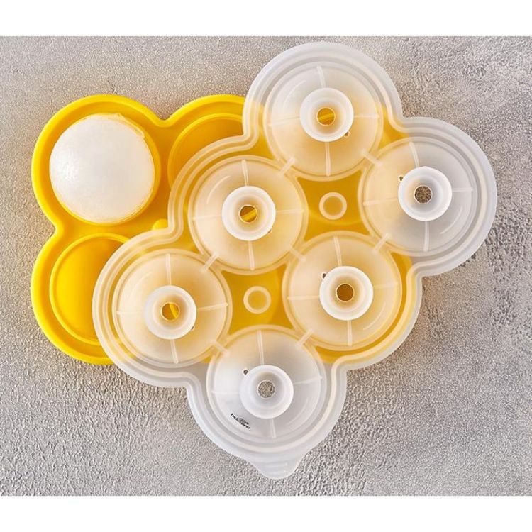 Birkmann Ijsblokjesvorm 6 Bollen (Geel) - Panache (Koksijde)