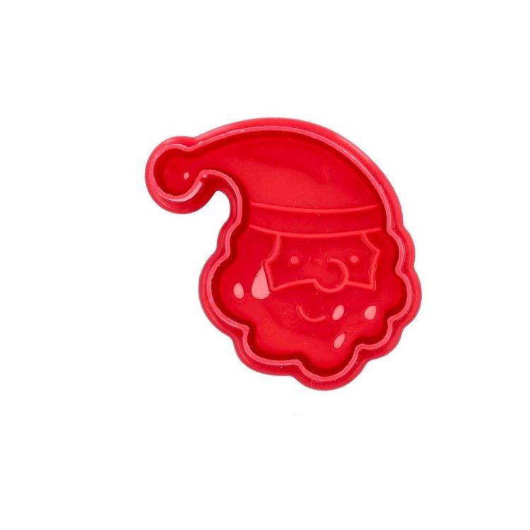 Birkmann Uitsteekvormpje met duwer Kerstman (Rood) - Panache (Koksijde)