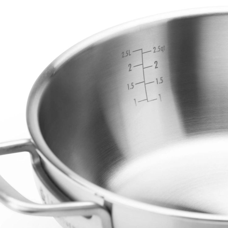 BK Conische sauspan met deksel Maestro 24cm - Peter Goossens (Inox) - Panache (Koksijde)