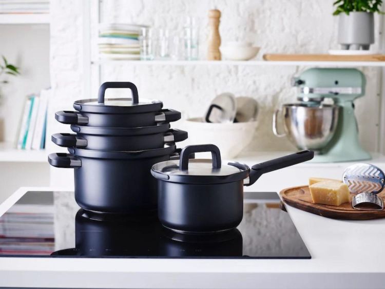 BK Set de casseroles Flow Cool Black BK 4 pièces inox (Black) - Panache (Koksijde)