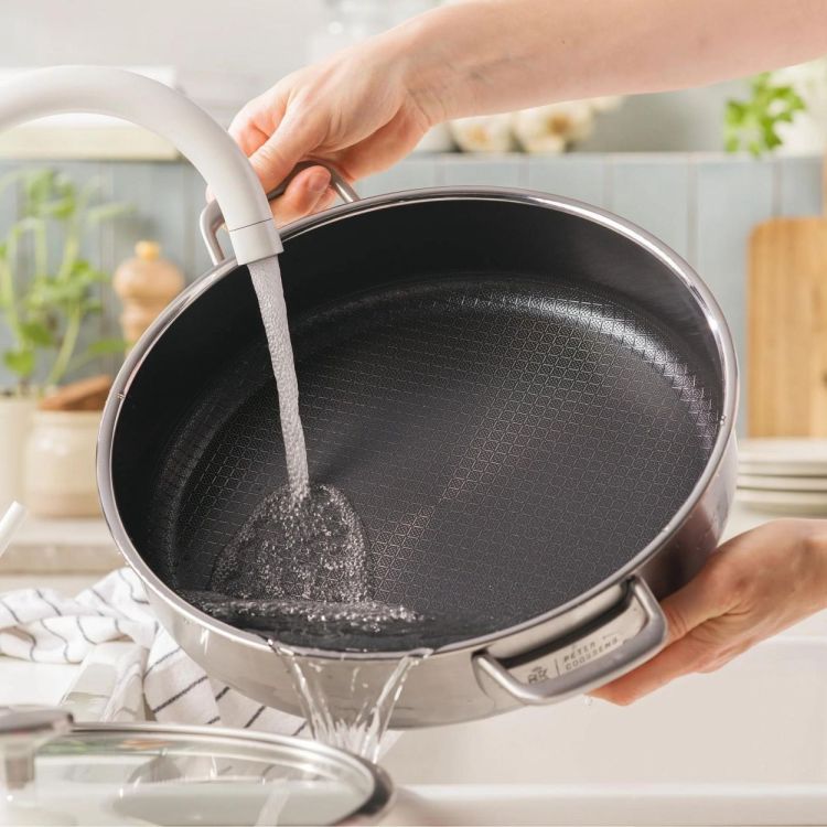 BK Kookpot laag met deksel Maestro Durabond Hybride 30cm - Peter Goossens (Inox) - Panache (Koksijde)