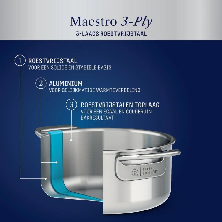 BK Kookpot Maestro 20cm - Peter Goossens (Inox) - Panache (Koksijde)