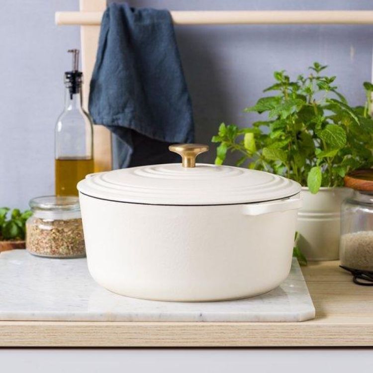 BK Ronde stoofpot Bourgogne 28cm 6,7l Cream White (Cream White) - Panache (Koksijde)