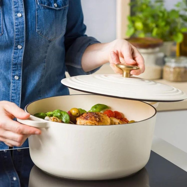 BK Ronde stoofpot Bourgogne 28cm 6,7l Cream White (Cream White) - Panache (Koksijde)