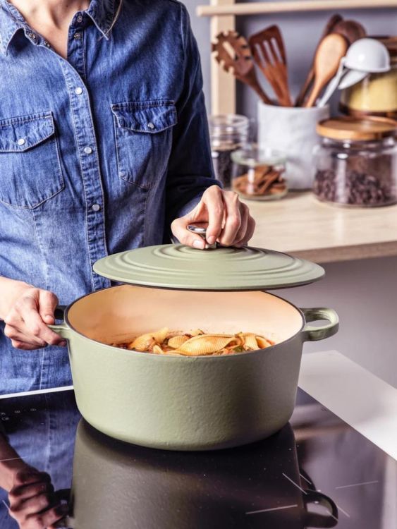BK Ronde stoofpot Bourgogne 28cm 6,7l Olive Green (Olive Green) - Panache (Koksijde)