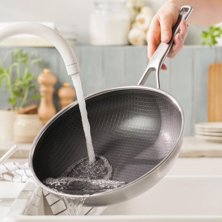 BK Wok Maestro Durabond Hybride 28cm - Peter Goossens (Inox) - Panache (Koksijde)