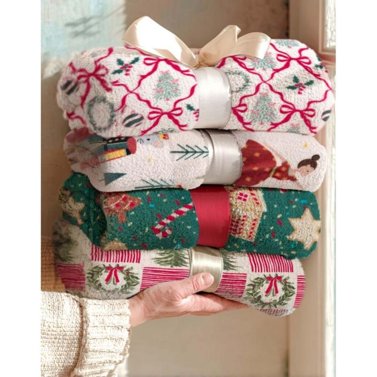 Blanc Mariclo Kerstplaid (Wit) - Panache (Koksijde)