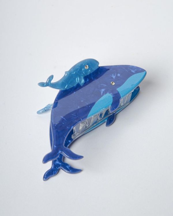 Blogo Haarclip Walvis met baby (Blue) - Panache (Koksijde)