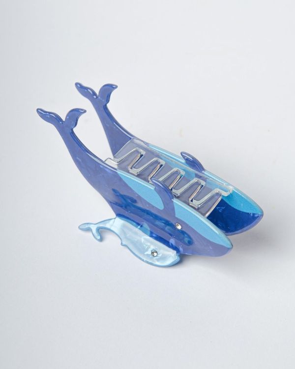 Blogo Haarclip Walvis met baby (Blue) - Panache (Koksijde)