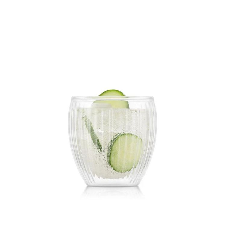 Bodum 2 verres Pavina double paroi 200ml (Transparant) - Panache (Koksijde)