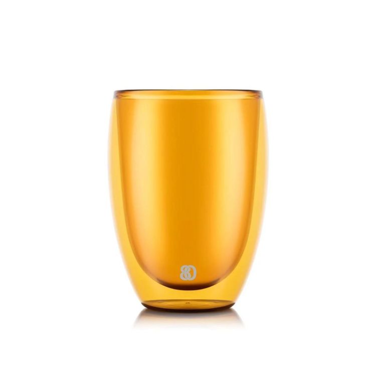 Bodum 2 Pavina dubbelwandige glazen 350ml (Yellow) - Panache (Koksijde)