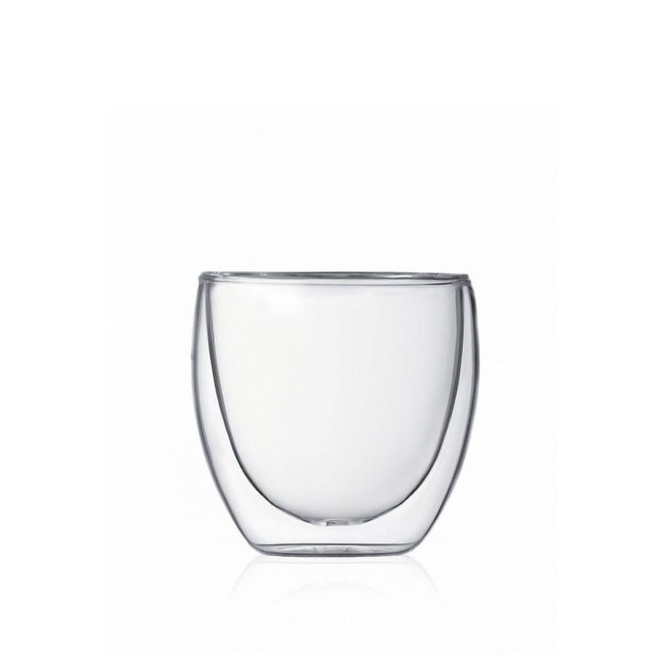 Bodum 6 Pavina Verres à Double Paroi 80 ml (Transparant) - Panache (Koksijde)