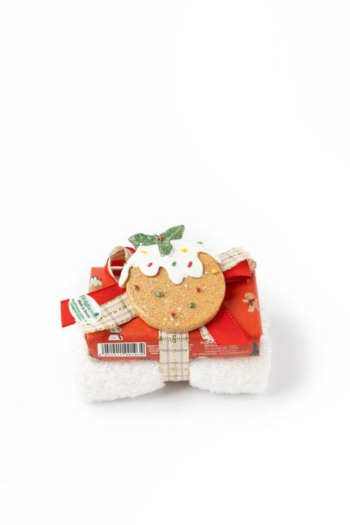 Bolgherello Set zeep + handdoekje + kerstdecoratie (Rood) - Panache (Koksijde)