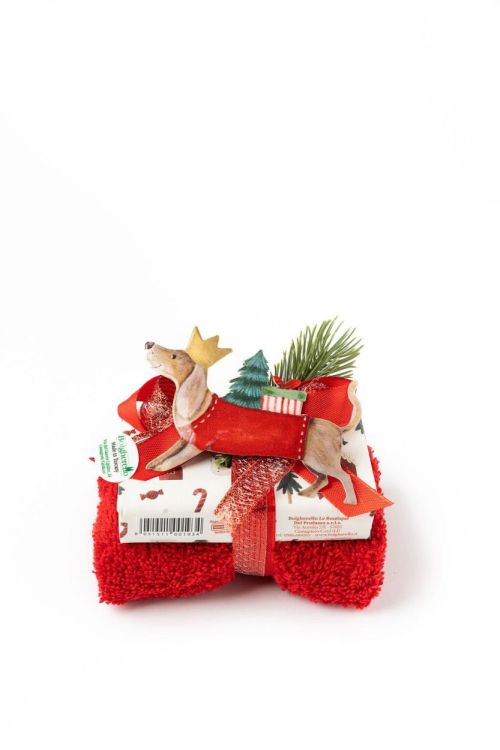 Bolgherello Set zeep + handdoekje + kerstmagneet (Assorti) - Panache (Koksijde)